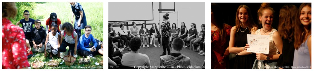 Des ateliers avec des associations partenaires avant la remise des prix !  © Projet Marguerite 2018 – Photo : Videolam 